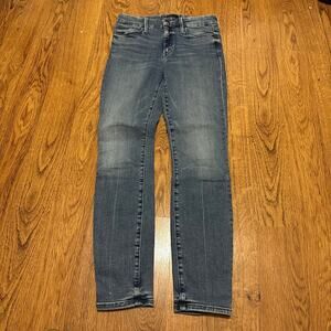 Mother blue the looker ankle high rise cotton blend denim jeans size 26